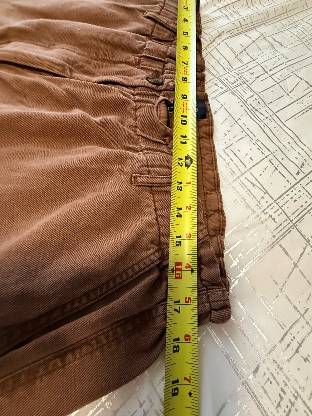 GAP Women’s Chino Jogger Pants Wide Leg Brown Size XL - Picture 7 of 10